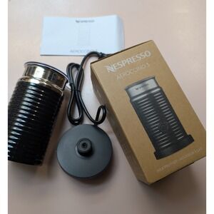 Nespresso Aeroccino 3 Electric Milk Frother Black 3594-US-BK 450w New In Box